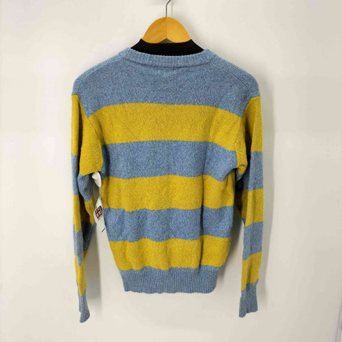 ポールスミス Paul Smith カシミヤ ウール混 ボーダークルーネックニット メンズ import:M