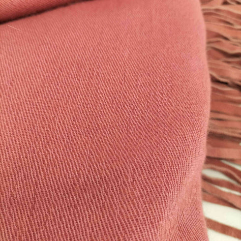 JUE&KASHMERE インド製 ウール シルク レザーフリンジ ストール レディース