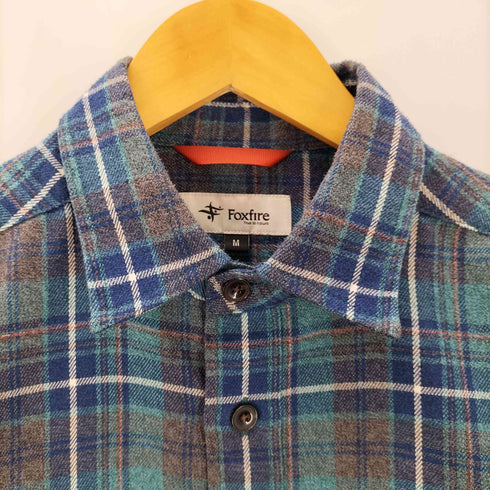 フォックスファイヤー foxfire Melange Check Shirt TSメランジチェックシャツ メンズ M
