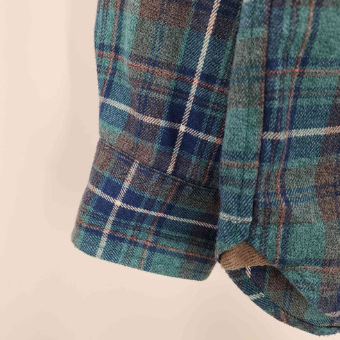 フォックスファイヤー foxfire Melange Check Shirt TSメランジチェックシャツ メンズ M