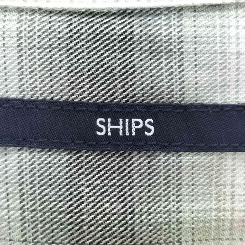 シップス SHIPS オンブレ チェック オープンカラー シャツ メンズ JPN:M