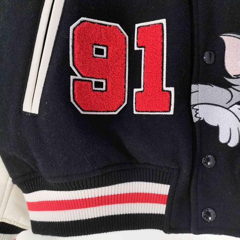 エクストララージ XLARGE TOM AND JERRY VARSITY JACKET トムアンドジェリー スタジャン メンズ JPN:M