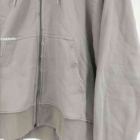 ダンケシェーン Danke Schon ダメージ加工 スウェットジップアップパーカー メンズ JPN:M