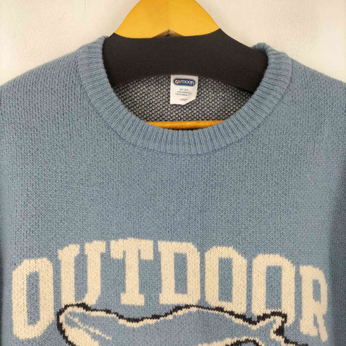 アウトドア OUTDOOR ANIMAL CREWNECK KNIT メンズ JPN:L