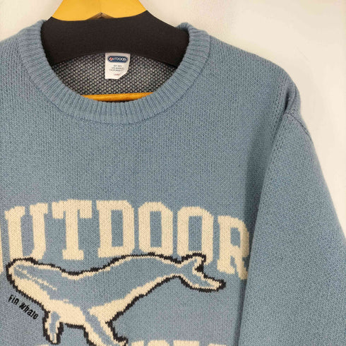 アウトドア OUTDOOR ANIMAL CREWNECK KNIT メンズ JPN:L