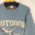 アウトドア OUTDOOR ANIMAL CREWNECK KNIT メンズ JPN:L