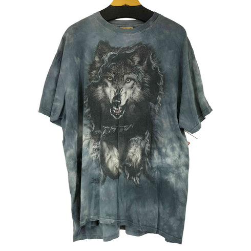 ザマウンテン the mountain アニマル柄TEE 狼 ウルフ メンズ JPN:XL