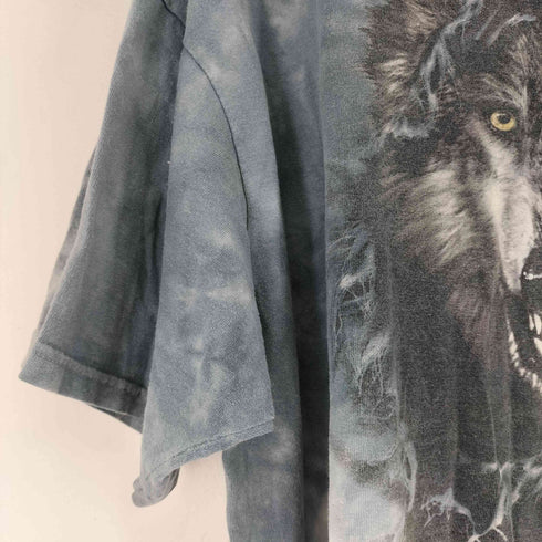 ザマウンテン the mountain アニマル柄TEE 狼 ウルフ メンズ JPN:XL