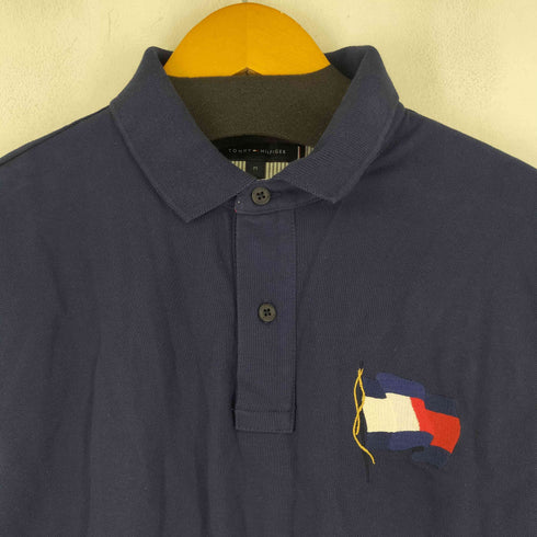 トミーヒルフィガー TOMMY HILFIGER 刺繍 半袖ポロシャツ メンズ JPN:M