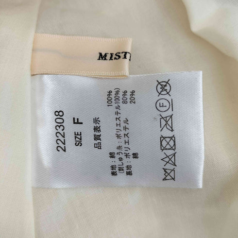 MISTREASS 2023SS Cotton Race Halter Neck Dress レディース FREE
