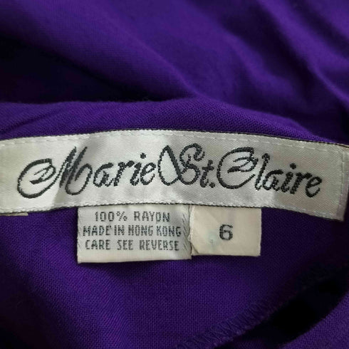 Marie ST Claire フロント 刺繍 レーヨン ワンピース レディース 6