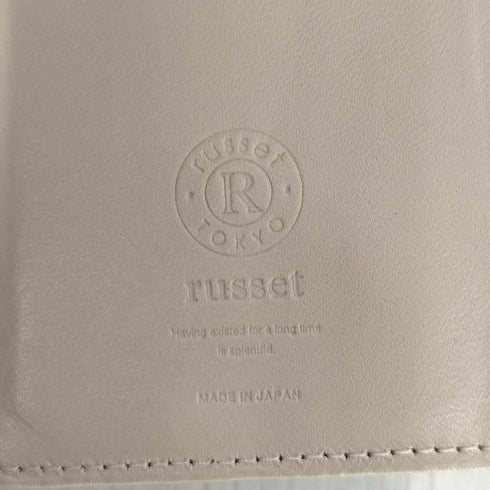 ラシット russet モノグラムプレート ミディアムウォレット レディース