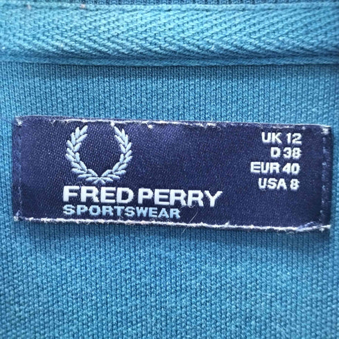 フレッドペリー FRED PERRY 刺繍ロゴ トラックジャケット ポルトガル製 レディース EUR:40