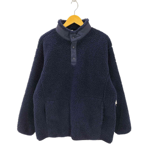 ホワイトマウンテニアリング WHITE MOUNTAINEERING ボア ハーフボタン フリース オ ーバーサイズ プルオーバー メンズ JPN:L