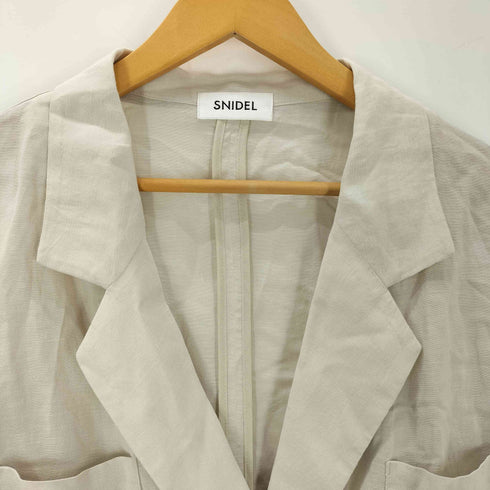 スナイデル snidel シアーリネンワークジャケット レディース ONE SIZE