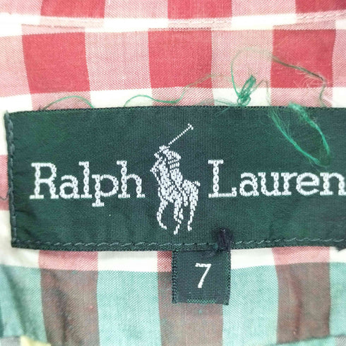 ラルフローレン RALPH LAUREN S/S チェックワンピース レディース JPN:7号