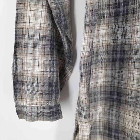 エルエルビーン L.L.Bean バンドカラーチェックシャツ メンズ