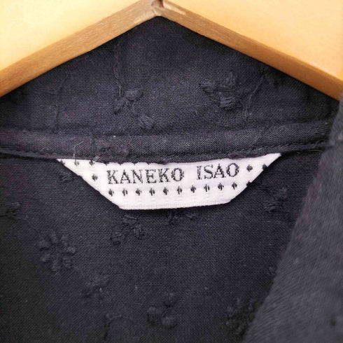 カネコイサオ KANEKO ISAO コットン総柄刺繍S/S ワンピース レディース