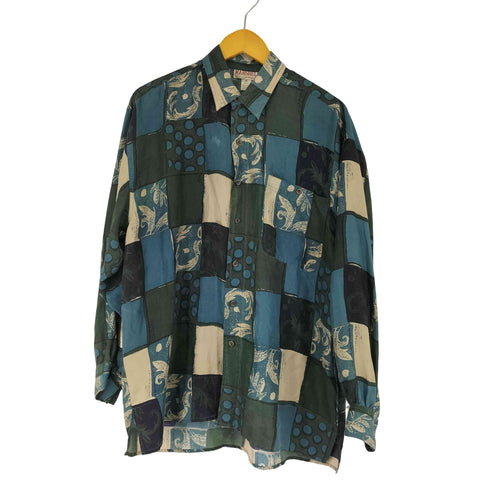 L/S シルク柄シャツ メンズ JPN:M