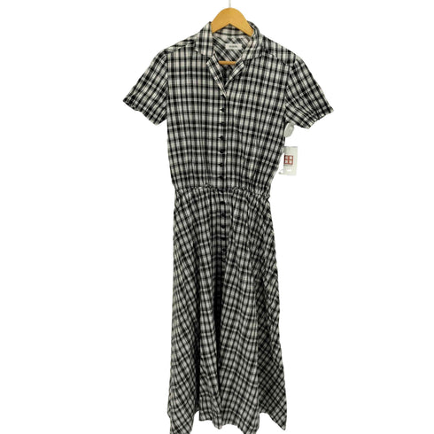 インゲボルグ INGEBORG チェック S/S オープンカラーシャツワンピース レディース JPN:M