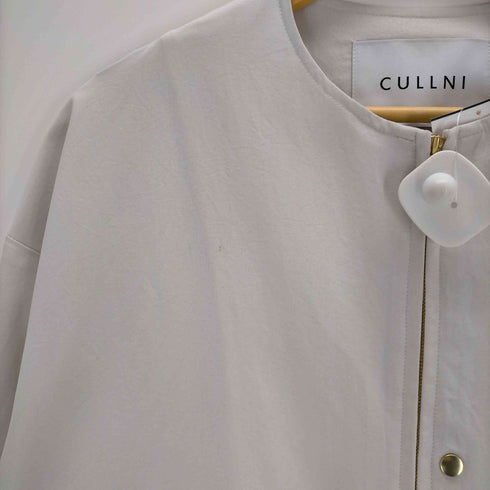 クルニ CULLNI Stretch Taffeta Double Pocket Collarless Jacket メンズ