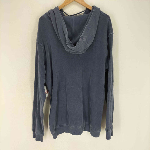 ダナキャランニューヨークジーンズ DKNY JEANS 90S レースアップ コットンニットプルオーバーパーカー 製品染 メンズ M
