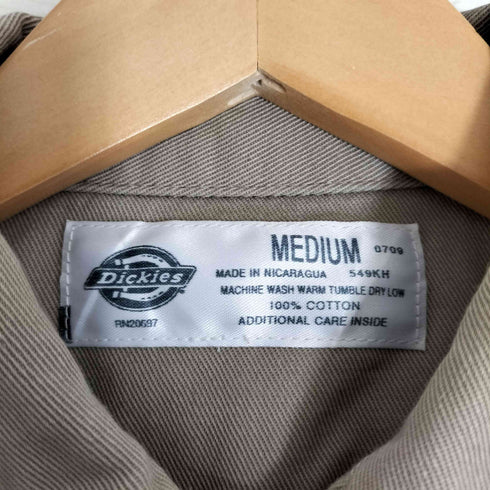 ディッキーズ Dickies 企業刺繍 ワークシャツ メンズ import:M