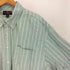 スティーブ バリース STEVE & BARRYS ストライプ ボタンダウン L/S シャツ ビッグサイズ メンズ import:XXL