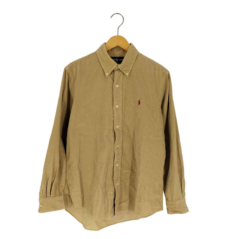 ラルフローレン RALPH LAUREN CUSTOM FIT ポニー刺繍 コーデュロイ ボタンダウンシャツ メンズ import:L