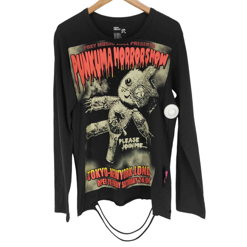 ピーピーエフエム PPFM 00S PUNKMA HORROR SHOW ダメージ加工プリントカットソー メンズ 2