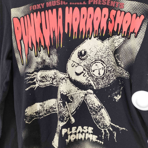 ピーピーエフエム PPFM 00S PUNKMA HORROR SHOW ダメージ加工プリントカットソー メンズ 2