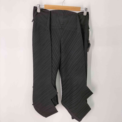 プリーツプリーズイッセイミヤケ PLEATS PLEASE ISSEY MIYAKE 変形 プリーツワイドパンツ レディース JPN:1