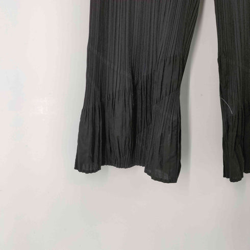プリーツプリーズイッセイミヤケ PLEATS PLEASE ISSEY MIYAKE 異素材切替プリーツワイドパンツ レディース JPN:1