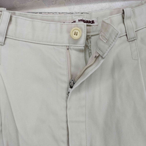 イッセイミヤケ ISSEY MIYAKE 70S 1タックチノパンツ レディース