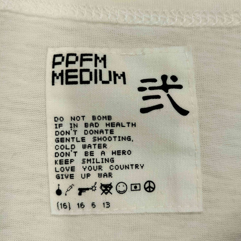 ピーピーエフエム PPFM 00S 前面プリント半袖Tシャツ メンズ 2