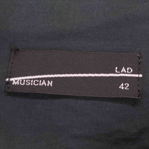ラッドミュージシャン LAD MUSICIAN フロントリボンデザインコットンシャツ メンズ 42
