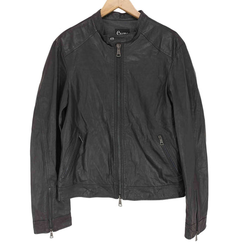 CROPS MADE IN ITALY レザーシングルライダース メンズ 46