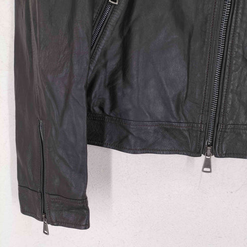 CROPS MADE IN ITALY レザーシングルライダース メンズ 46