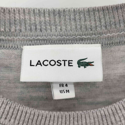 ラコステ LACOSTE ワンポイント 刺繍 PURE NEW WOOL ウール クルーネック ニット メンズ import:M