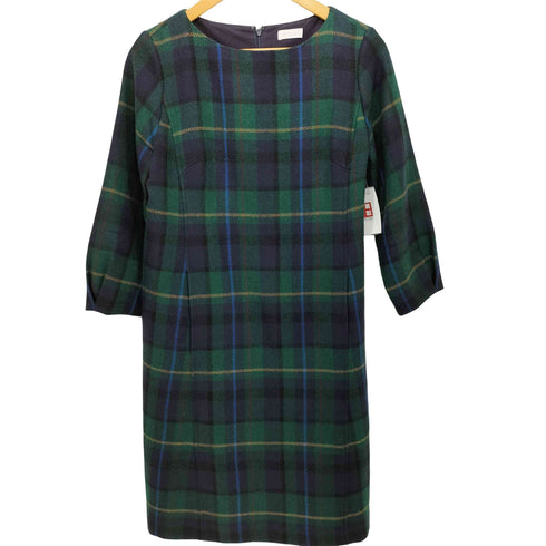 マッキントッシュフィロソフィー MACKINTOSH PHILOSOPHY チェック ウール ワンピース レディース FR:36