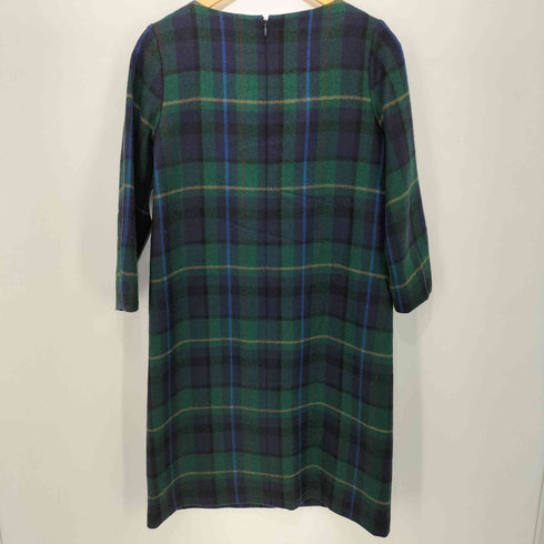 マッキントッシュフィロソフィー MACKINTOSH PHILOSOPHY チェック ウール ワンピース レディース FR:36