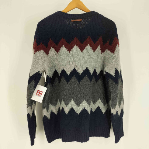 ナパピリ NAPAPIJRI ノルディック柄 アルパカ混 クルーネック ニット メンズ import:L