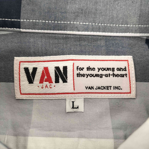 ヴァンヂャケット VAN JAC チェック ボタンダウン L/S シャツ メンズ JPN:L