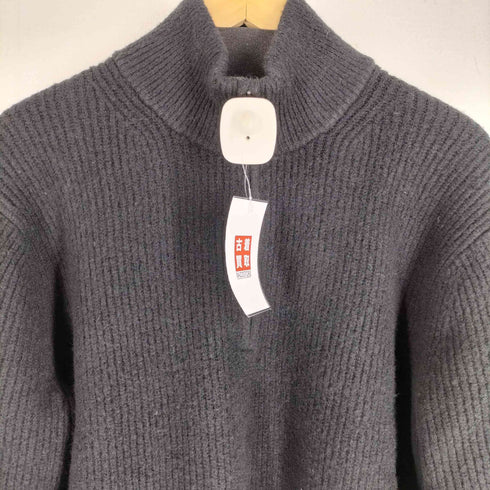 ユニクロ UNIQLO スフレヤーンハーフジップセーター レディース JPN:M