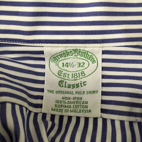ブルックスブラザーズ BROOKS BROTHERS CLASSIC BDストライプL/S シャツ メンズ 141/2-32