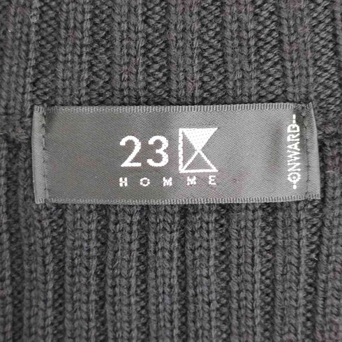 ニジュウサンクオム 23区HOMME 切替 ドライバーズニット メンズ 48