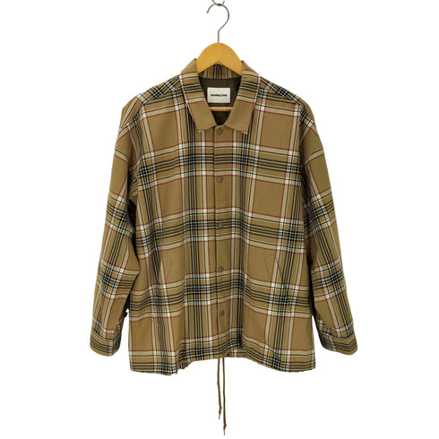 モンキータイム MONKEY TIME TW BEIGE TARTAN COACH JACKET メンズ JPN:M