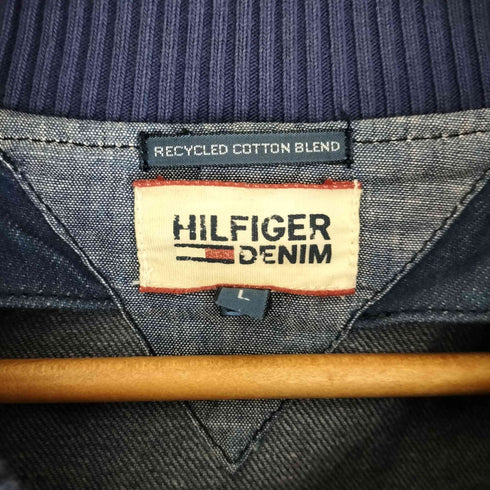 トミーヒルフィガーデニム TOMMY HILFIGER DENIM BARBON BONBER FLBL デニム ボンバージャケット メンズ import:L