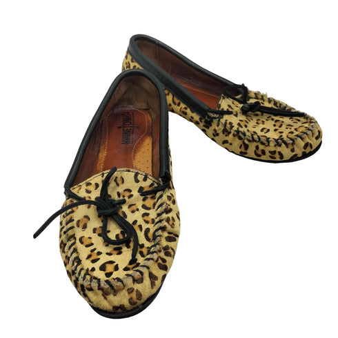 ミネトンカ Minnetonka レオパード デッキシューズ レディース US:7.5