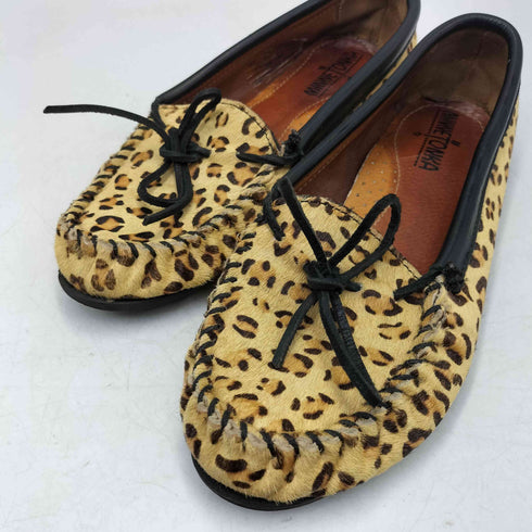 ミネトンカ Minnetonka レオパード デッキシューズ レディース US:7.5